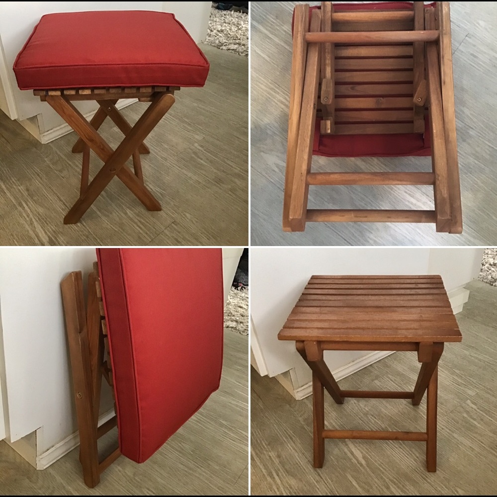 ☀️☀️☀️Add-on $10 Seat Cushion to Acacia Stools